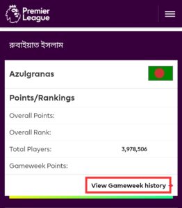 Find your FPL ID - FPL Team