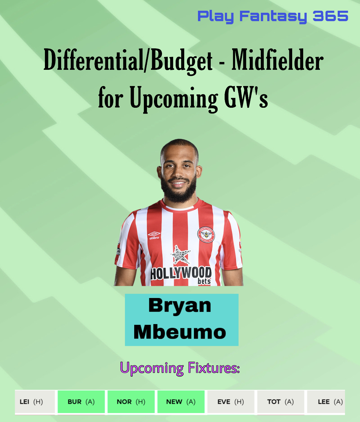 Differential/Budget Midfielder: Bryan Mbeumo